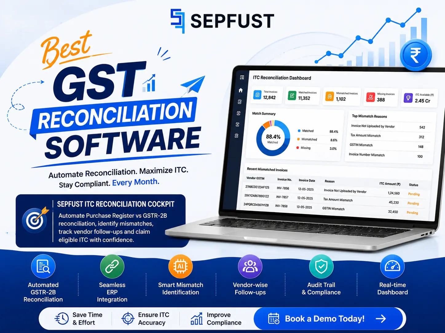GST Reconciliation Software for Automated ITC Matching | SEPFUST