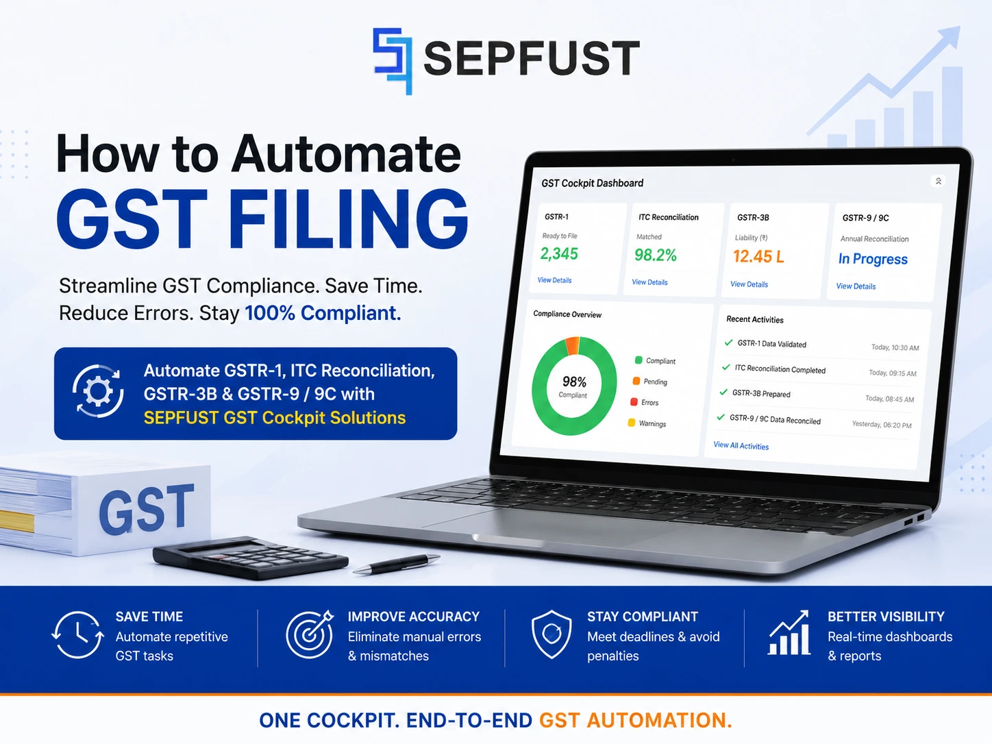 How to Automate GST Filing | Sepfust GST Automation Software (2026 Guide)