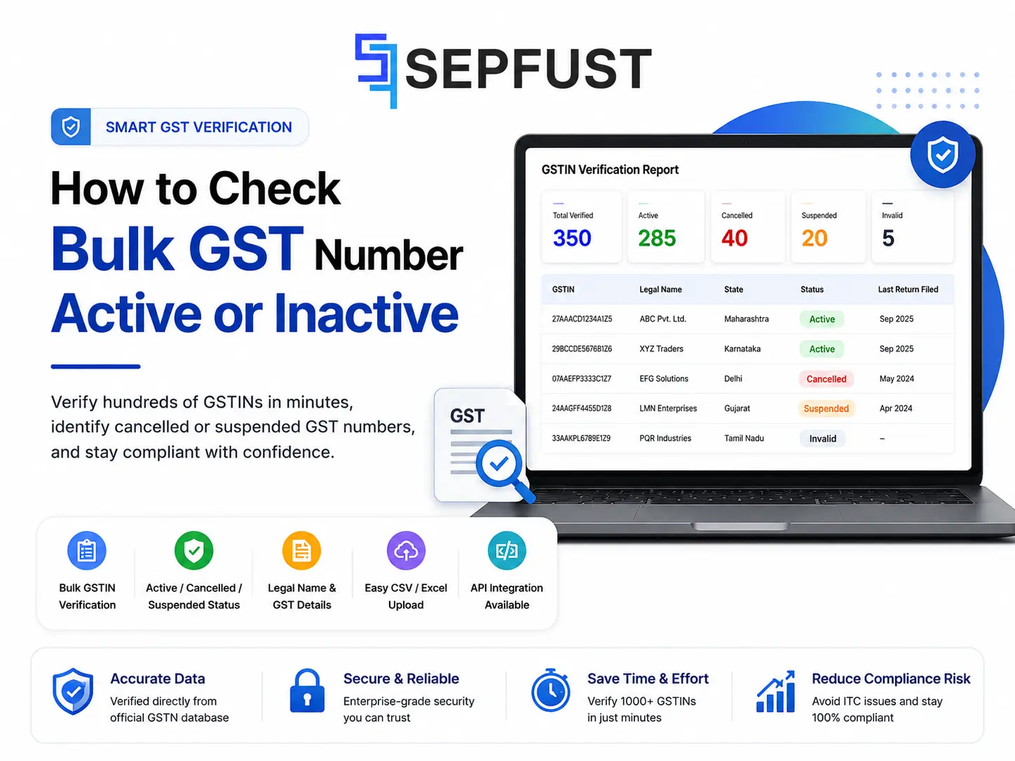 How to Check Bulk GST Number Active or Inactive
