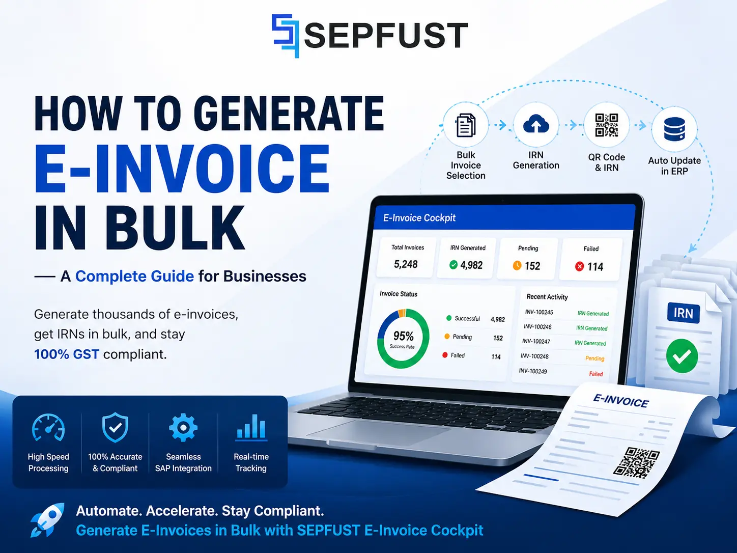 Bulk E-Invoice Generation Tool: Upload & Generate E-Invoices Automatically