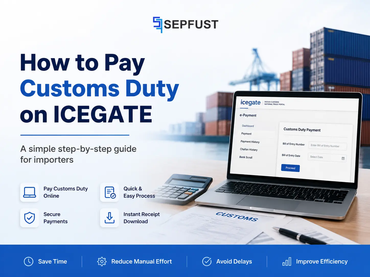 How to Pay Customs Duty on ICEGATE