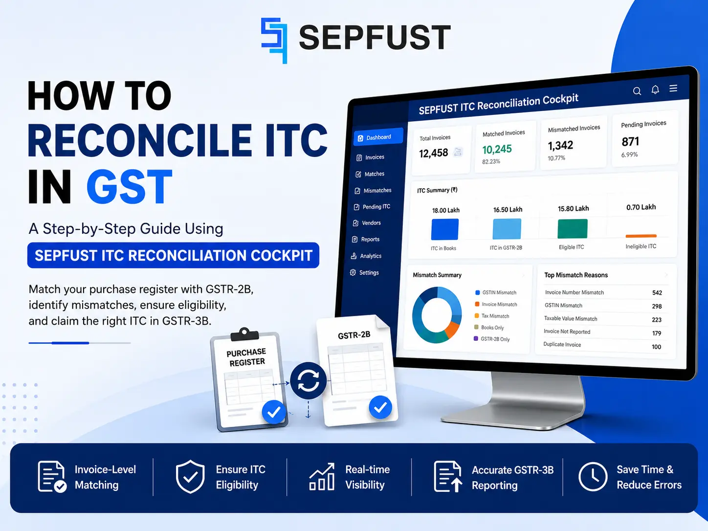 ITC Reconciliation: How to do GST ITC Reconciliation | SEPFUST